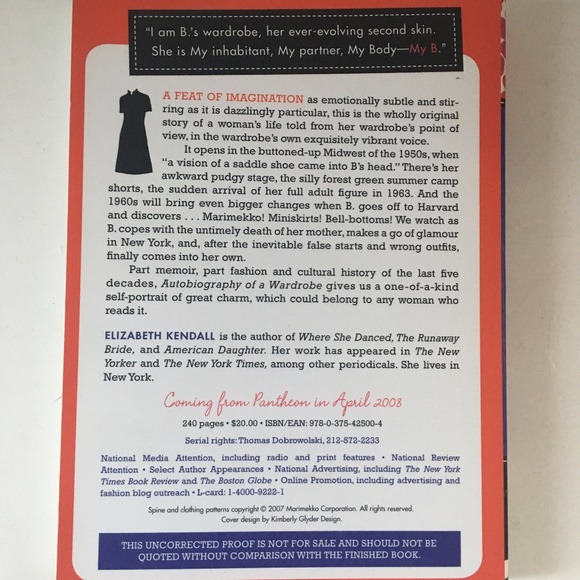 Autobiography of a Wardrobe book Elizabeth Kendall - Picture 2 of 2